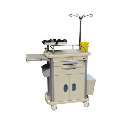 BR-ET003 Hospital Emergency Trolleys Equipment ABS Plastic Carts