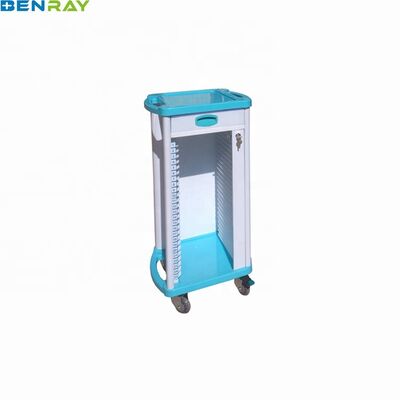 Medical Wheels Cart High Quality ABS Hospital Trolley for Sale Multi-functions Transfer Good Price Patient Record Trolley
