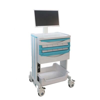 Work Table Medical Furniture Doctor Digital Mobile Hospital Nursing High Quality Laptop Cart Design Workstation Computer Trolley
