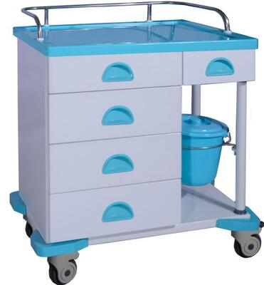 Hospital Medical Steel Clinical Trolley With Bucket