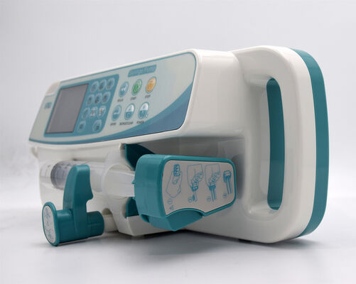 High Precision Portable Medical Syringe Infusion Pump Auto Syringe Recognition Stackable Clinical Infusion Equipment with Audio Visual Alarm