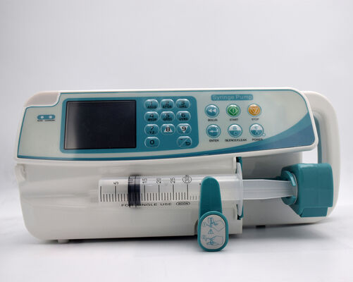 High Precision Portable Medical Syringe Infusion Pump Auto Syringe Recognition Stackable Clinical Infusion Equipment with Audio Visual Alarm